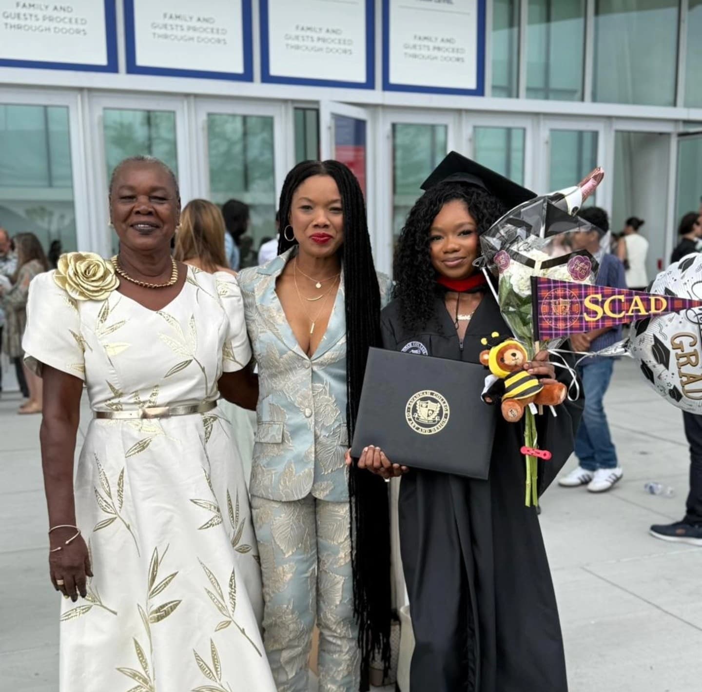 copy Malaka Parker at daughter graduation