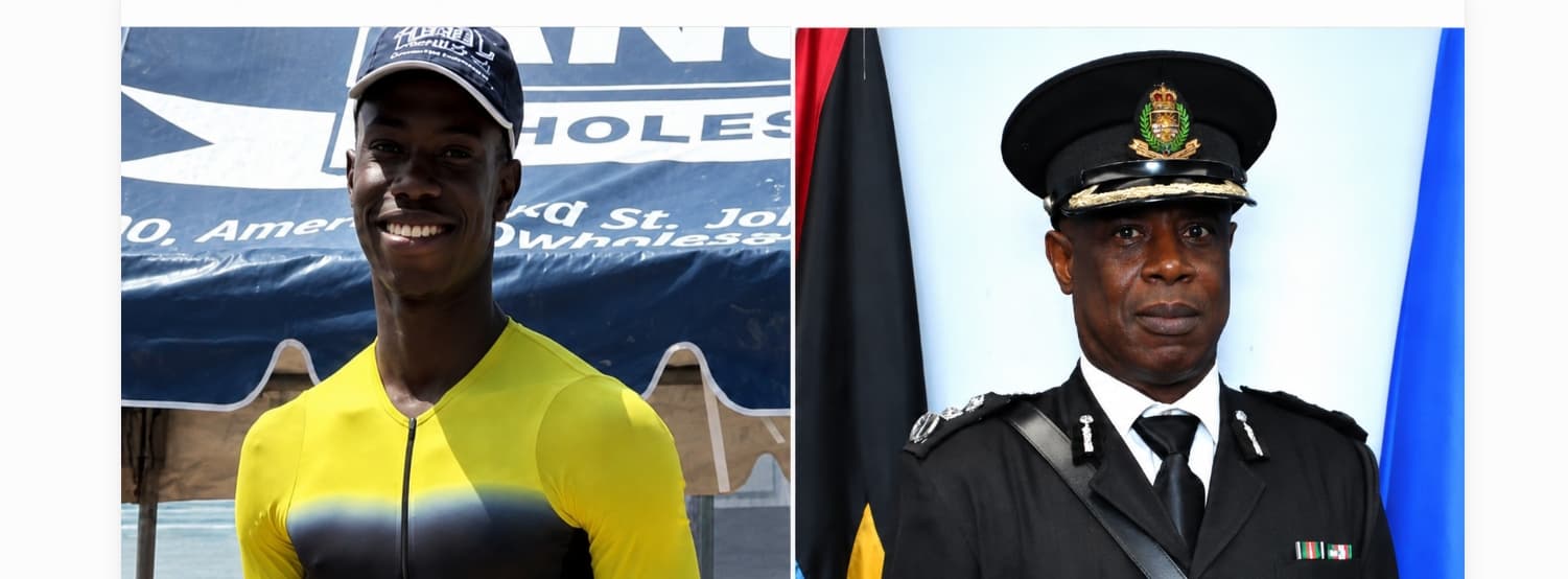 cyclist browne and police commissioner jeffers
