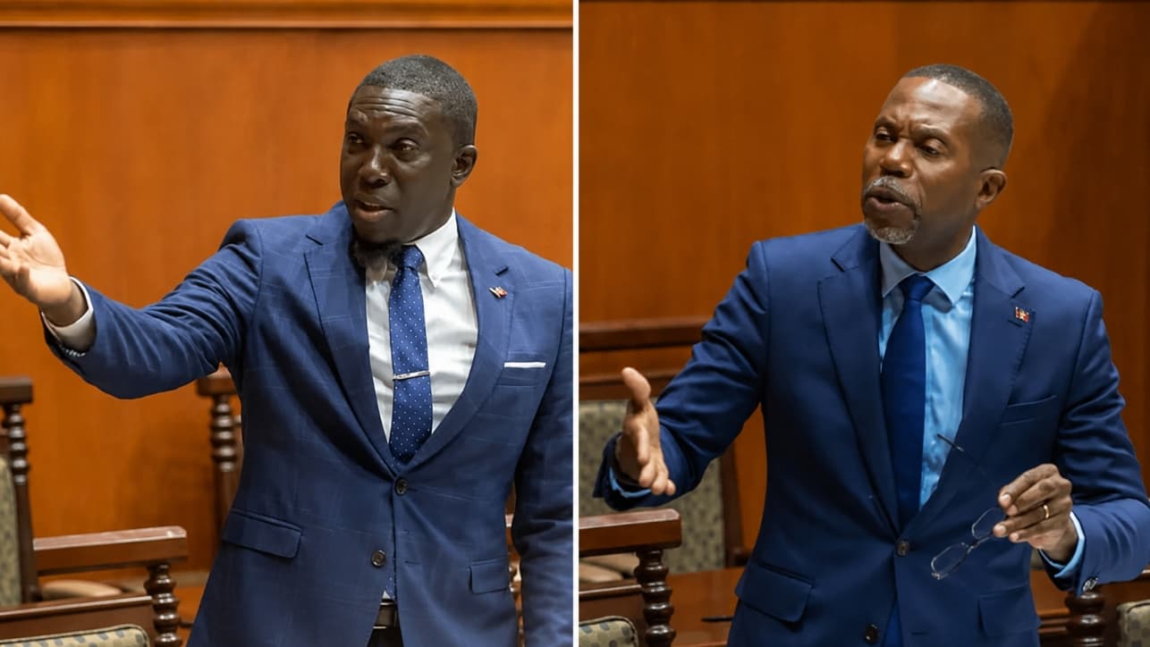 pringle and walker talking in parliament