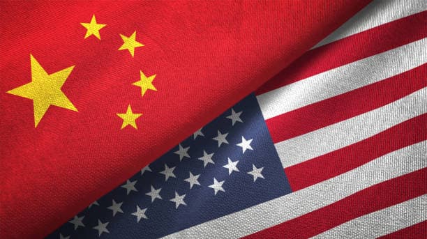 china america flags